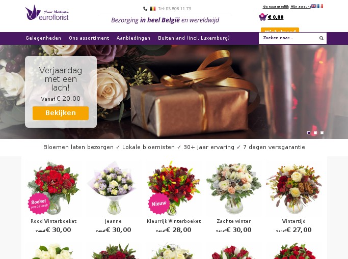 Code promo Euroflorist.be